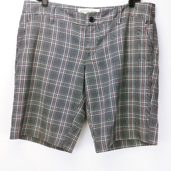 Fox Girls Gray Plaid Shorts - Picture 1 of 7